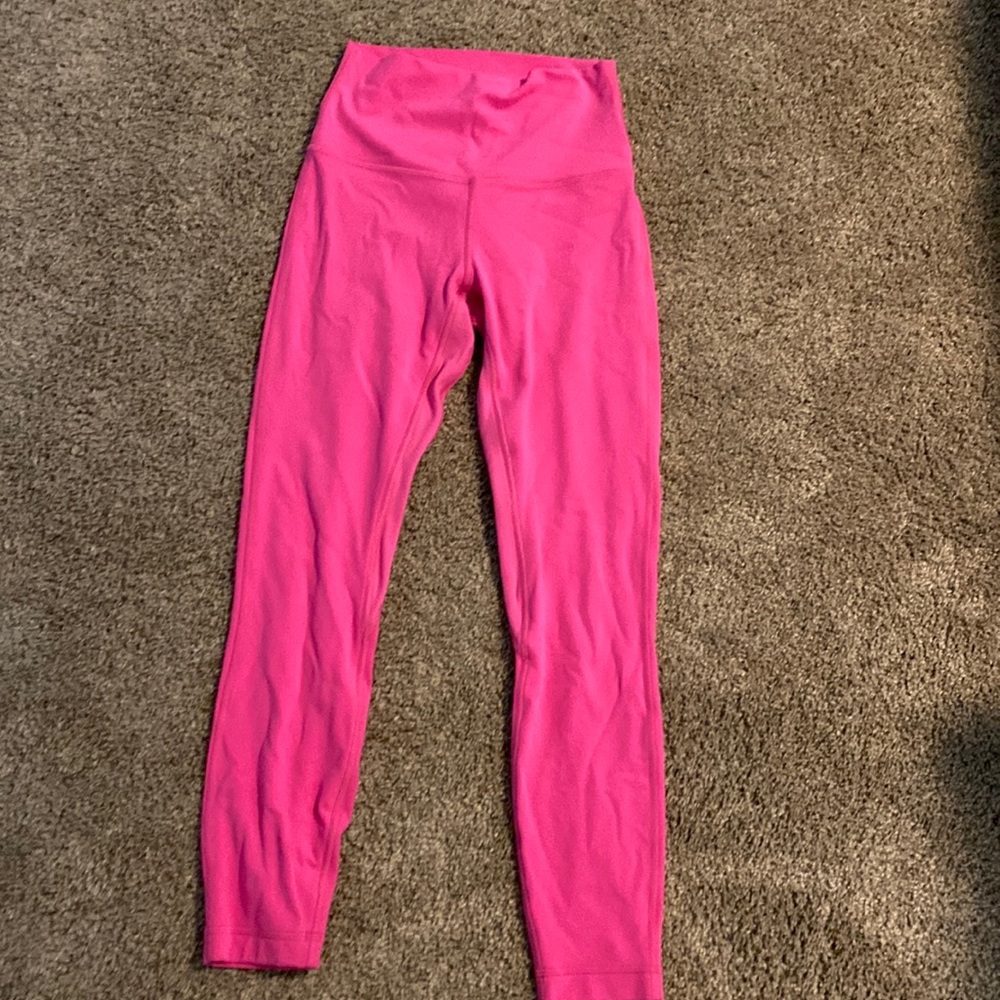 Pink lululemon leggings size 4